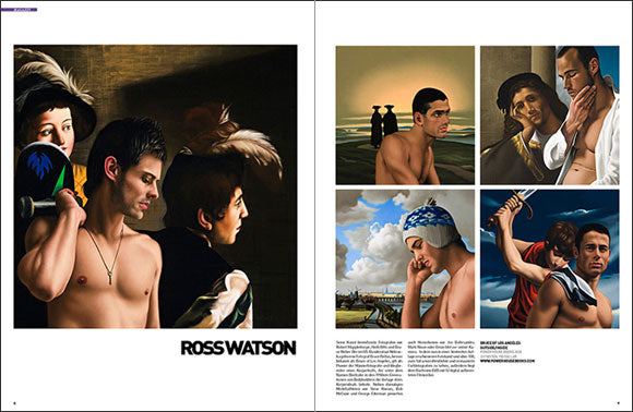 MÄNNER Magazine Germany February 2009 Issue has a double page feature on Ross Watson.